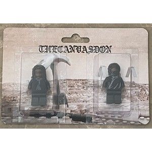The Canvas Don x Kanye West Ty Dolla Sign Vultures Ye LEGO Minifigure In Hand